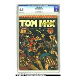 Tom Mix Comics #9 (Ralston-Purina Co., 1942) CGC VG+ 4.5 Cream to off-white pages.