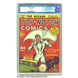 Top-Notch Comics #1 Mile High pedigree (MLJ, 1939) CGC VF+ 8.5 White pages.