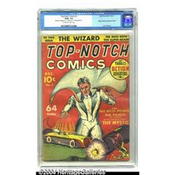 Top-Notch Comics #1 (MLJ, 1939) CGC GD/VG 3.0 Cream to off-white pages.