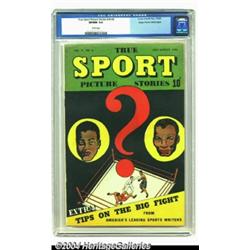 True Sport Picture Stories V4 #8 Mile High pedigree (Street &amp; Smith, 1948) CGC VF/NM 9.0 Whit
