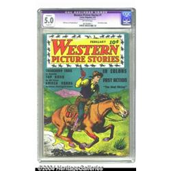 Western Picture Stories #1 (Comics Magazine, 1937) CGC Apparent VG/FN 5.0 Slight (P) Off-white pa