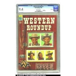 Western Roundup #7 File Copy (Dell, 1954) CGC NM 9.4 Off-white pages.