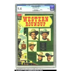 Western Roundup #9 File Copy (Dell, 1955) CGC NM 9.4 Off-white to white pages.