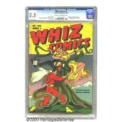 Whiz Comics #4 (Fawcett, 1940) CGC FN- 5.5 Cream to off-white pages.