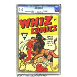 Whiz Comics #6 (Fawcett, 1940) CGC VF/NM 9.0 Off-white pages.