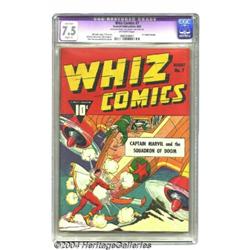 Whiz Comics #7 (Fawcett, 1940) CGC Apparent VF- 7.5 Slight (P) Off-white pages.