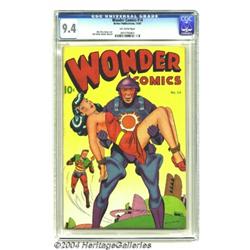Wonder Comics #14 (Better Publications, 1947) CGC NM 9.4 Off-white pages.