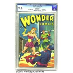 Wonder Comics #16 (Better Publications, 1948) CGC NM 9.4 Off-white to white pages.