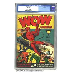 Wow Comics #2 Rockford pedigree (Fawcett, 1940) CGC VF+ 8.5 Cream to off-white pages.
