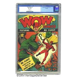 Wow Comics #3 Rockford pedigree (Fawcett, 1941) CGC VF+ Off-white pages.