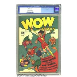 Wow Comics #17 Rockford pedigree (Fawcett, 1943) CGC VF/NM 9.0 Cream to off-white pages.