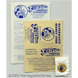 Superman Memorabilia Comic-related "Supermen Of America" Signed (DC, 1961).