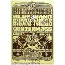 Butterfield Blues Band - Music Memorabilia Posters, Fillmore West (Tea Lautrec Litho, 1970).
