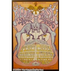 Electric Flag Music Memorabilia Poster "Blues Bash" (Tea Lautrec Litho, 1968).