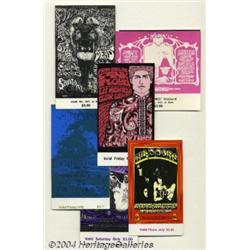 Bill Graham Presents Music Memorabilia Tickets Group (Bill Graham Presents, 1967).
