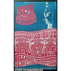 Otis Redding Music Memorabilia Poster "The Fillmore" (Bill Graham Presents, 1966).