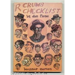 R. Crumb Checklist Softcover (Boatner Norton Press, 1981) Condition: VF.