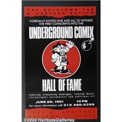 Skip Williamson - Poster for First Annual Underground Comix Hall of Fame Group of 55 (Bucktown Pu