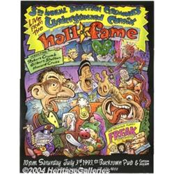 Dan Clyne - Poster for 3rd Underground Comix Hall of Fame Group of 85 (Bucktown Pub, 1993).