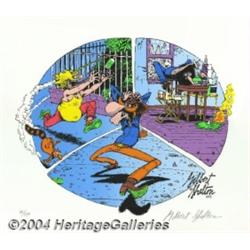 Fabulous Furry Freak Brothers Print by Gilbert Shelton 60/250 (Rip Off Press, 1983).