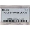 Image 3 : 2004-S LINCOLN CENT PCGS PR69RD DCAM