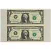 Image 1 : 2-2003-A $1 FRN'S LOW CONSECUTIVE SERIAL 'S UNC