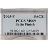Image 3 : 2005-P SACAGAWEA DOLLAR PCGS MS69 SATIN FINISH