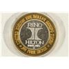 Image 2 : CASINO $10 SILVER TOKEN (UNC) RENO HILTON IN