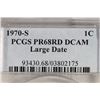 Image 3 : 1970-S LARGE DATE LINCOLN CENT PCGS PR68RD DCAM