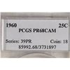Image 3 : 1960 WASHINGTON SILVER QUARTER PCGS PR68 CAM