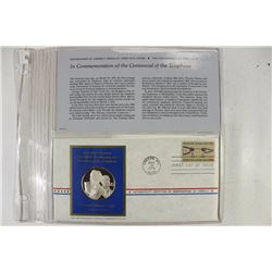 25 GRAM STERLING SILVER PROOF FDC IN COMMEMORATION