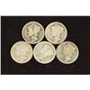 Image 1 : 5 ASSORTED TEEN'S MERCURY DIMES