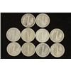 Image 2 : 10 ASSORTED 1940'S MERCURY DIMES