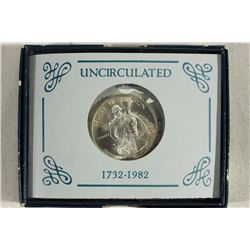 1982-D GEORGE WASHINGTON SILVER HALF UNC