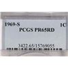 Image 3 : 1969-S LINCOLN CENT PCGS PR65RD