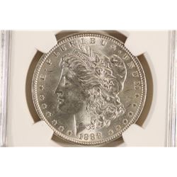 1888 MORGAN SILVER DOLLAR NGC MS62