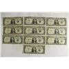 Image 1 : 10 ASSORTED 1957 $1 SILVER CERTIFICATES
