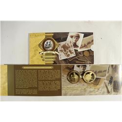 1915-2005 NEW ZEALAND 90TH ANNIVERSARY 2 COIN SET