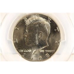 1988-D KENNEDY HALF DOLLAR PCGS MS65