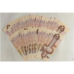 50-1986 CANADA $2 CRISP UNC BILLS