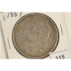 1887 MORGAN SILVER DOLLAR