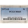 Image 3 : 1973-D JEFFERSON NICKEL PCGS MS65