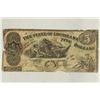 Image 1 : 1862 STATE OF LOUISIANA $5 OBSOLETE BANK NOTE