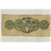 Image 2 : 1862 STATE OF LOUISIANA $5 OBSOLETE BANK NOTE