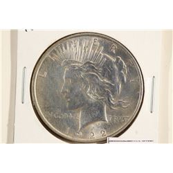1922 PEACE SILVER DOLLAR BU