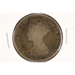 1865 BRITISH SILVER FLORIN .3364 OZ. ASW