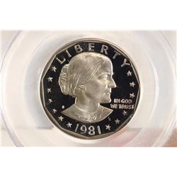1981-S TYPE I SBA DOLLAR PCGS PR69 DCAM