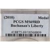 Image 3 : 2010 BUCHANAN'S LIBERTY BRONZE MEDAL PCGS MS69RD