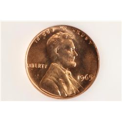 1965 LINCOLN CENT ANACS MS66RD