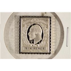 8.1 GRAM STERLING SILVER INGOT 1904 GREAT BRITAIN